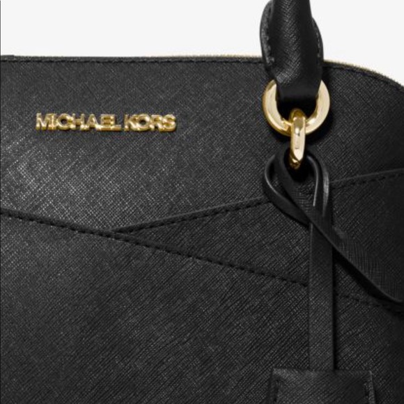 Jet Set Travel Medium Saffiano Leather Dome Satchel - Picture 3 of 4